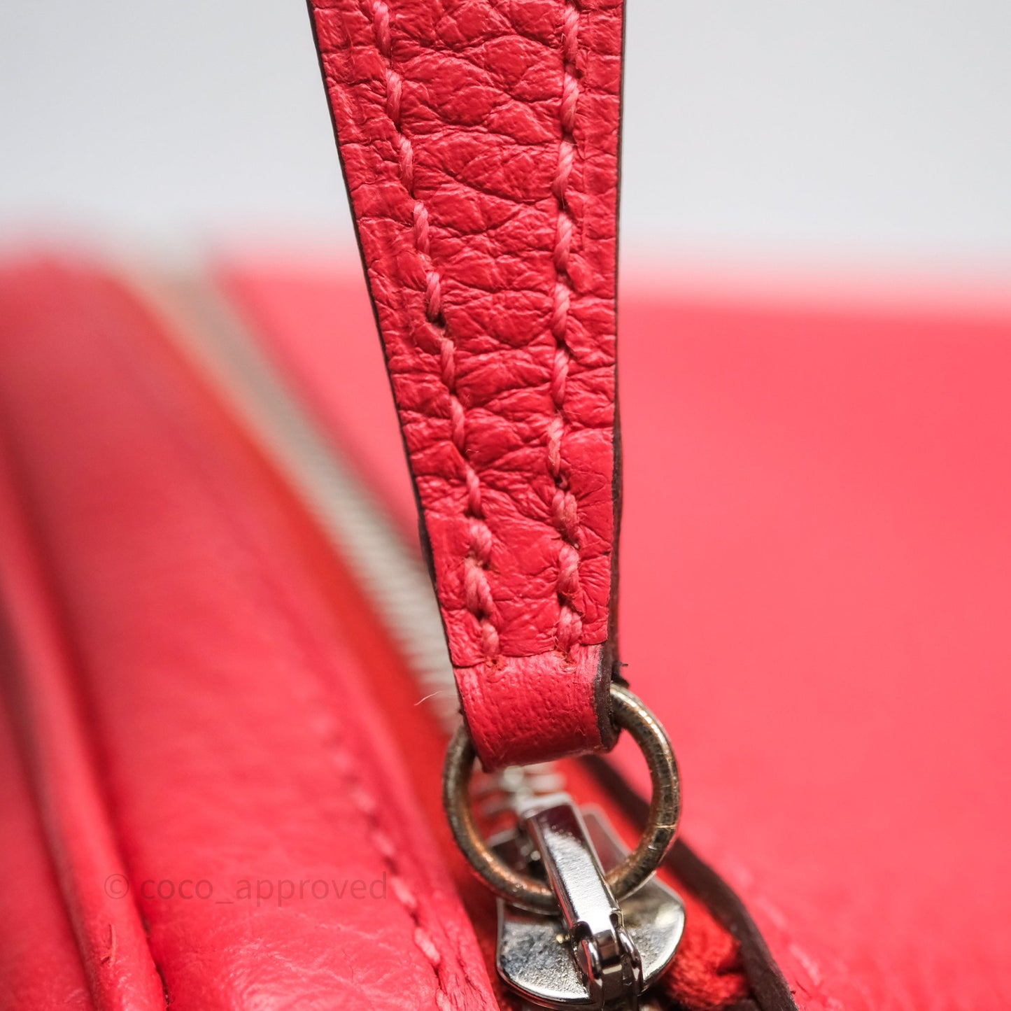 Hermes Lindy 26 Clemence Rouge Palladium Hardware