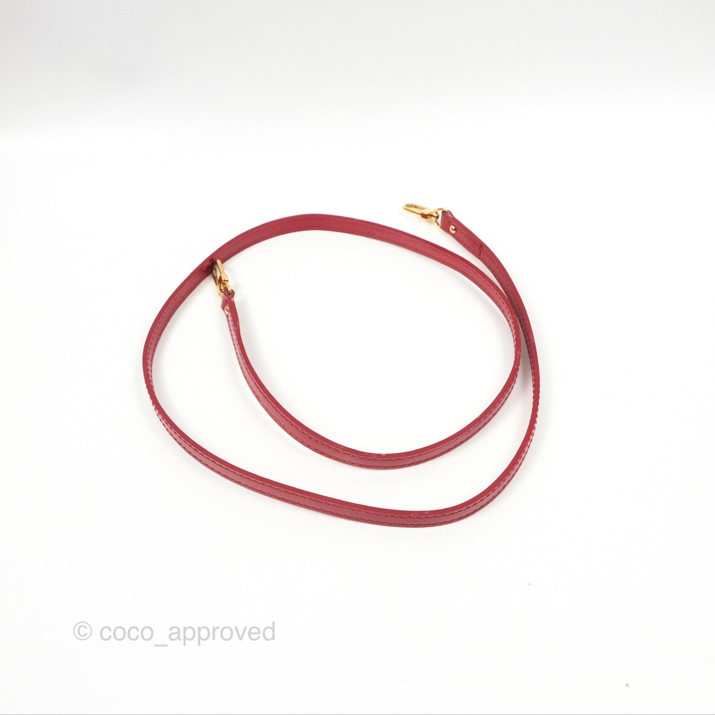 Louis Vuitton Alma BB Red Patent Gold Hardware