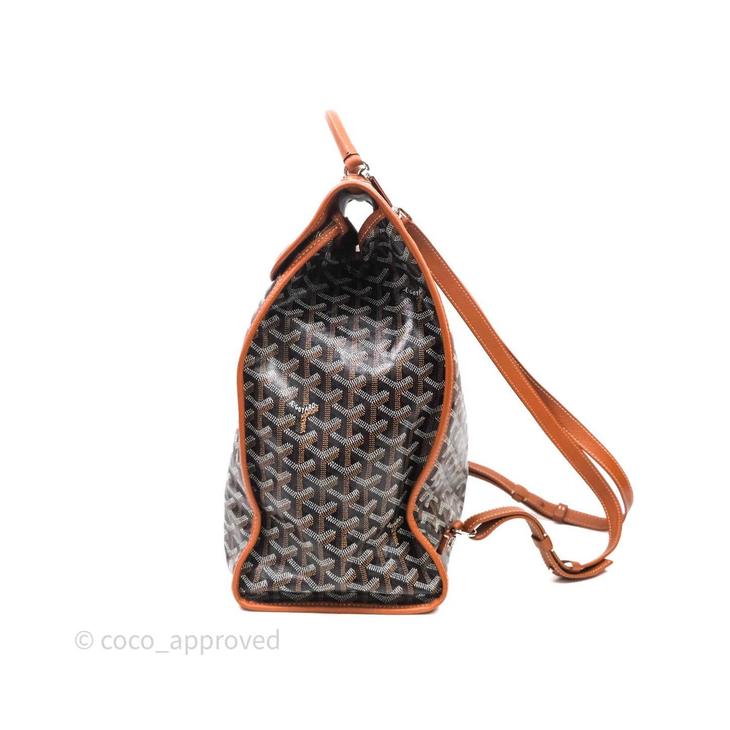 Goyard Saint Léger Backpack Black/ Tan