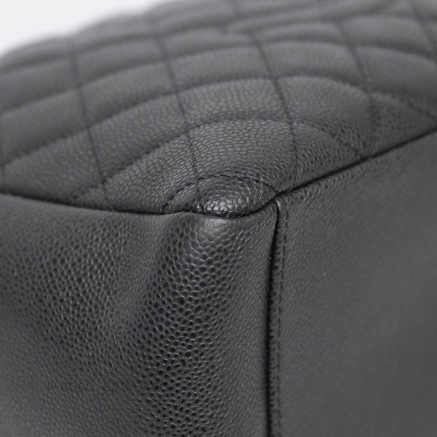 Chanel GST Black Caviar Silver Hardware