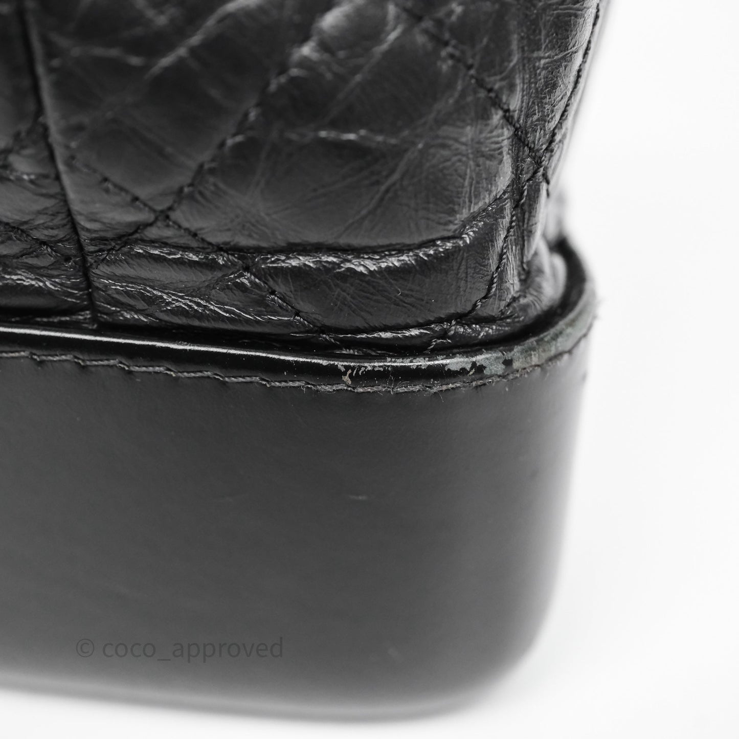 Chanel Small Gabrielle Backpack Black Aged Calfskin