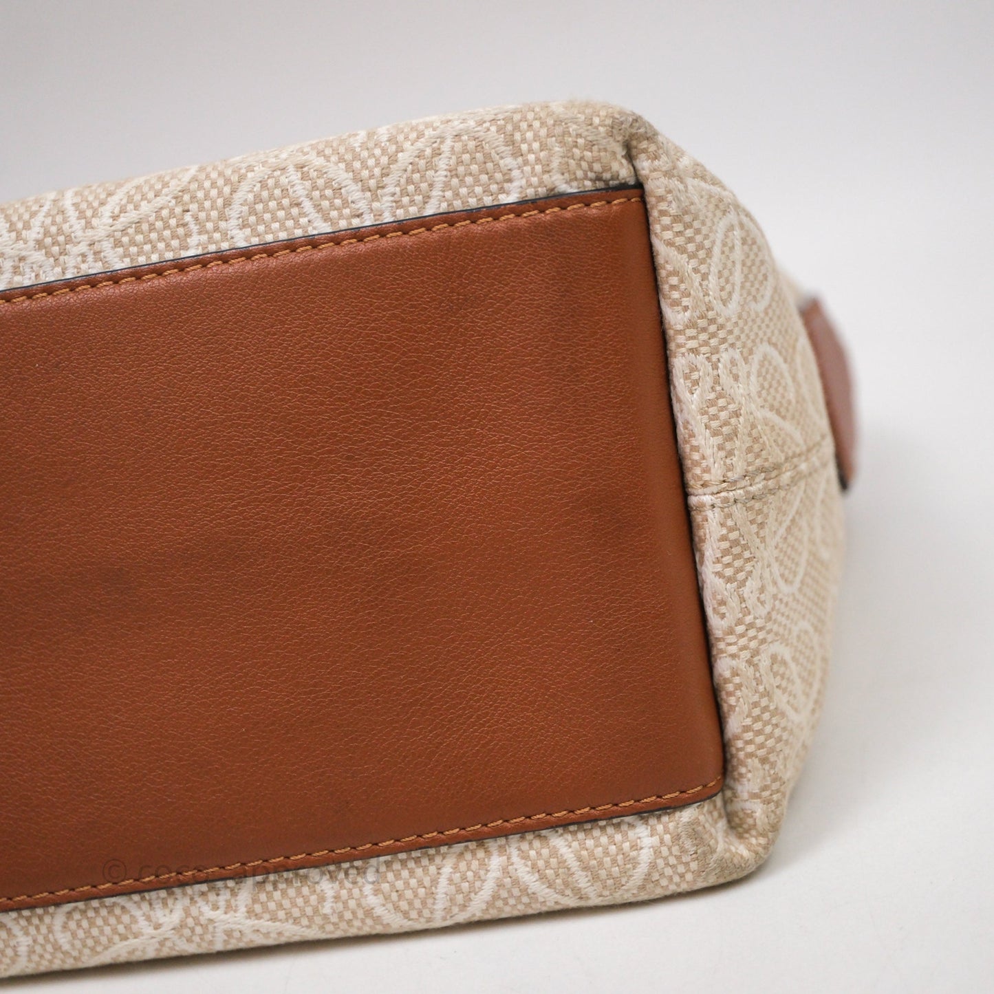 Loewe Top Handle Cubi Bag Anagram Jacquard