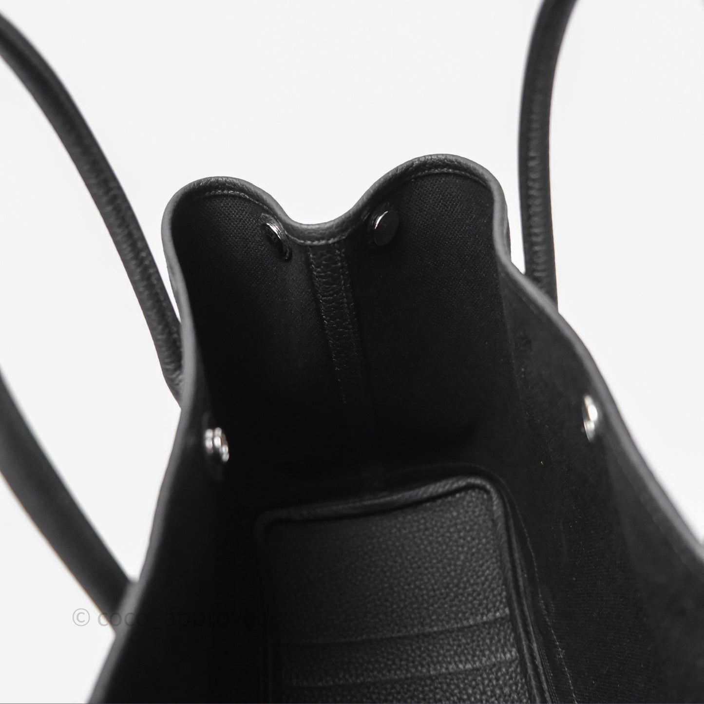 Hermès Garden Party 30 Canvas Noir 89 Black