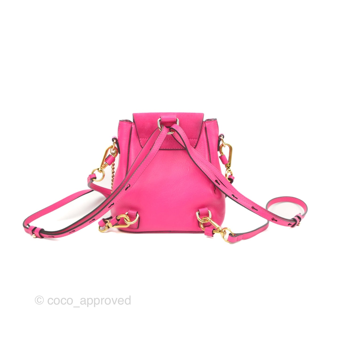 Chloé Mini Faye Backpack Hot Pink