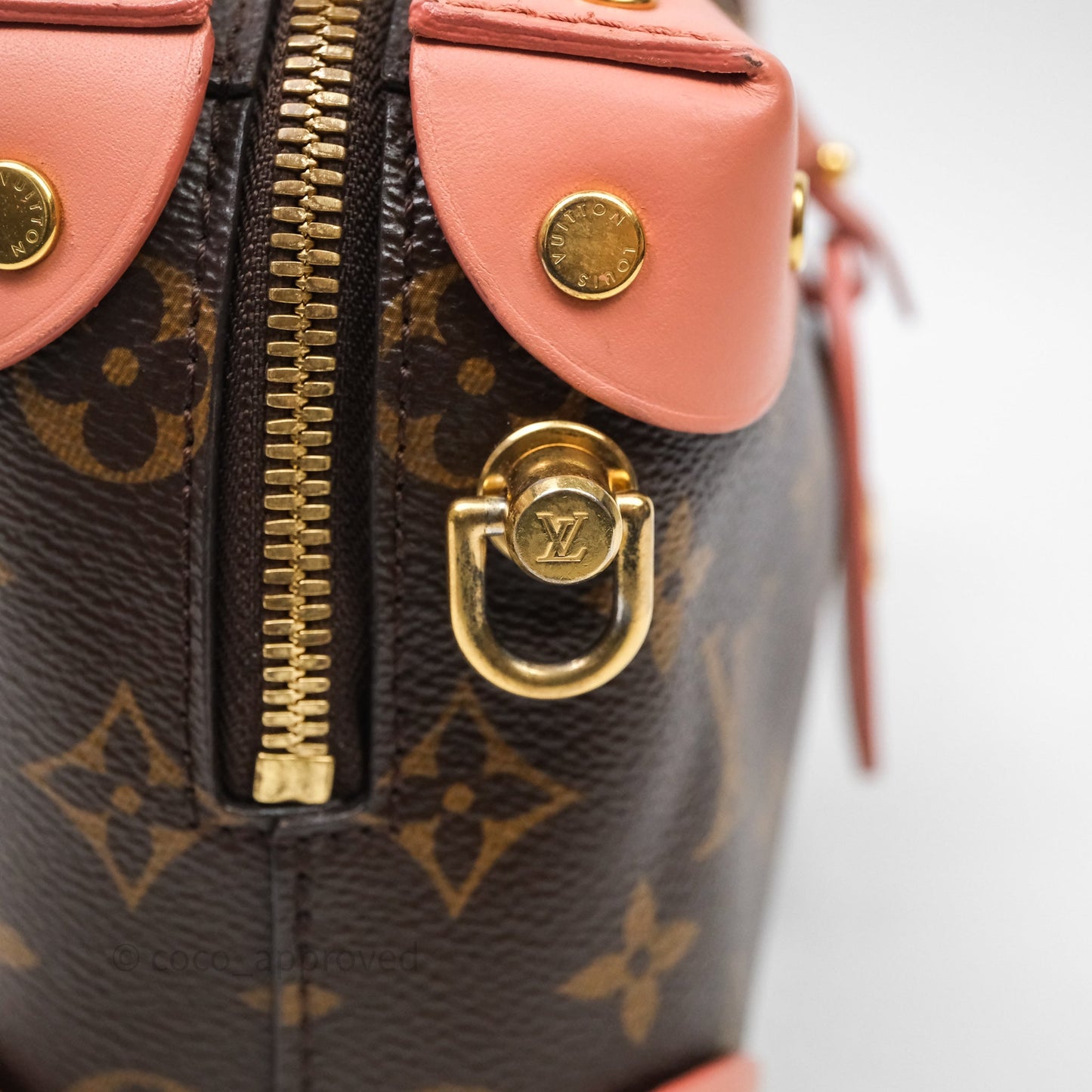 Louis Vuitton Petite Malle Souple Pink Monogram Canvas