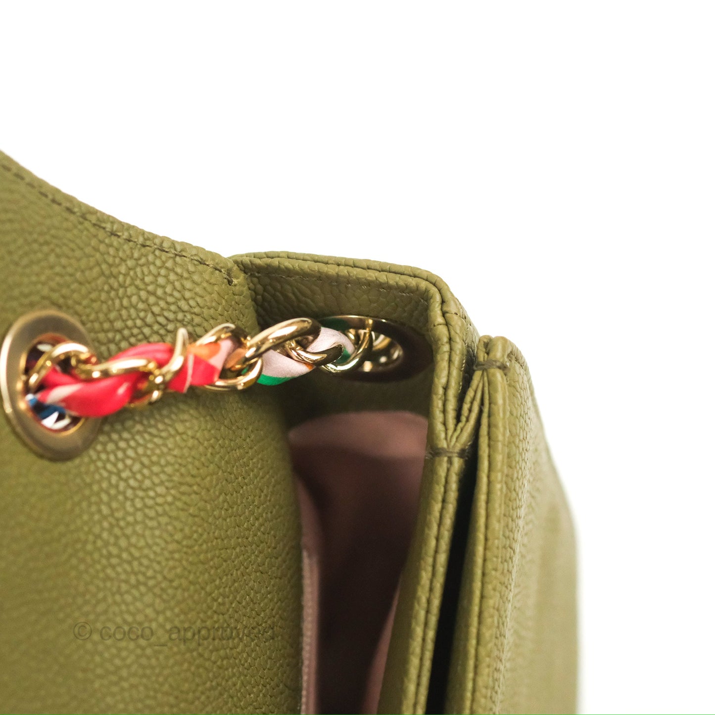 Chanel Small Cuba Top Handle Flap Khaki Caviar