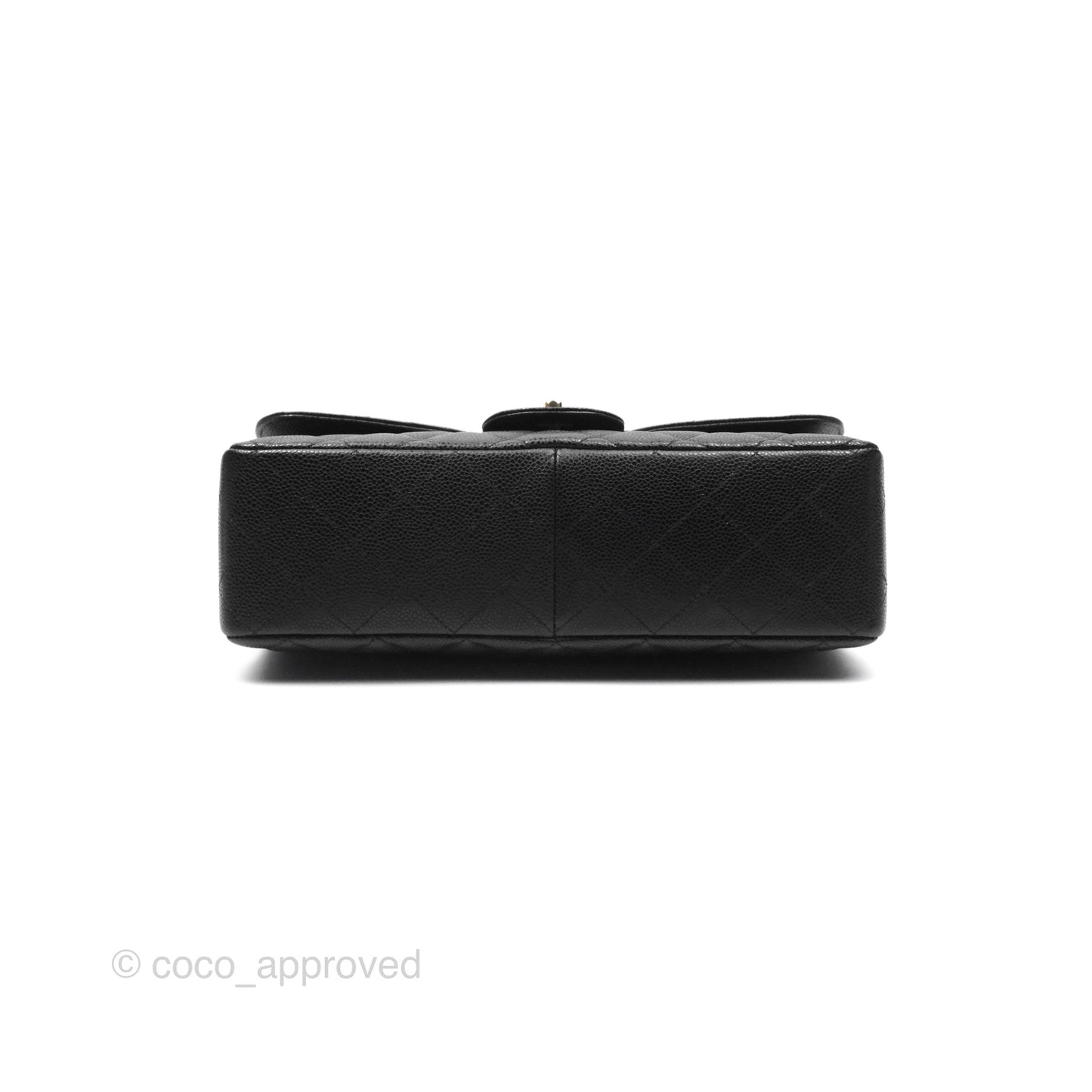 Chanel Jumbo Single Flap Black Caviar Gold Hardware