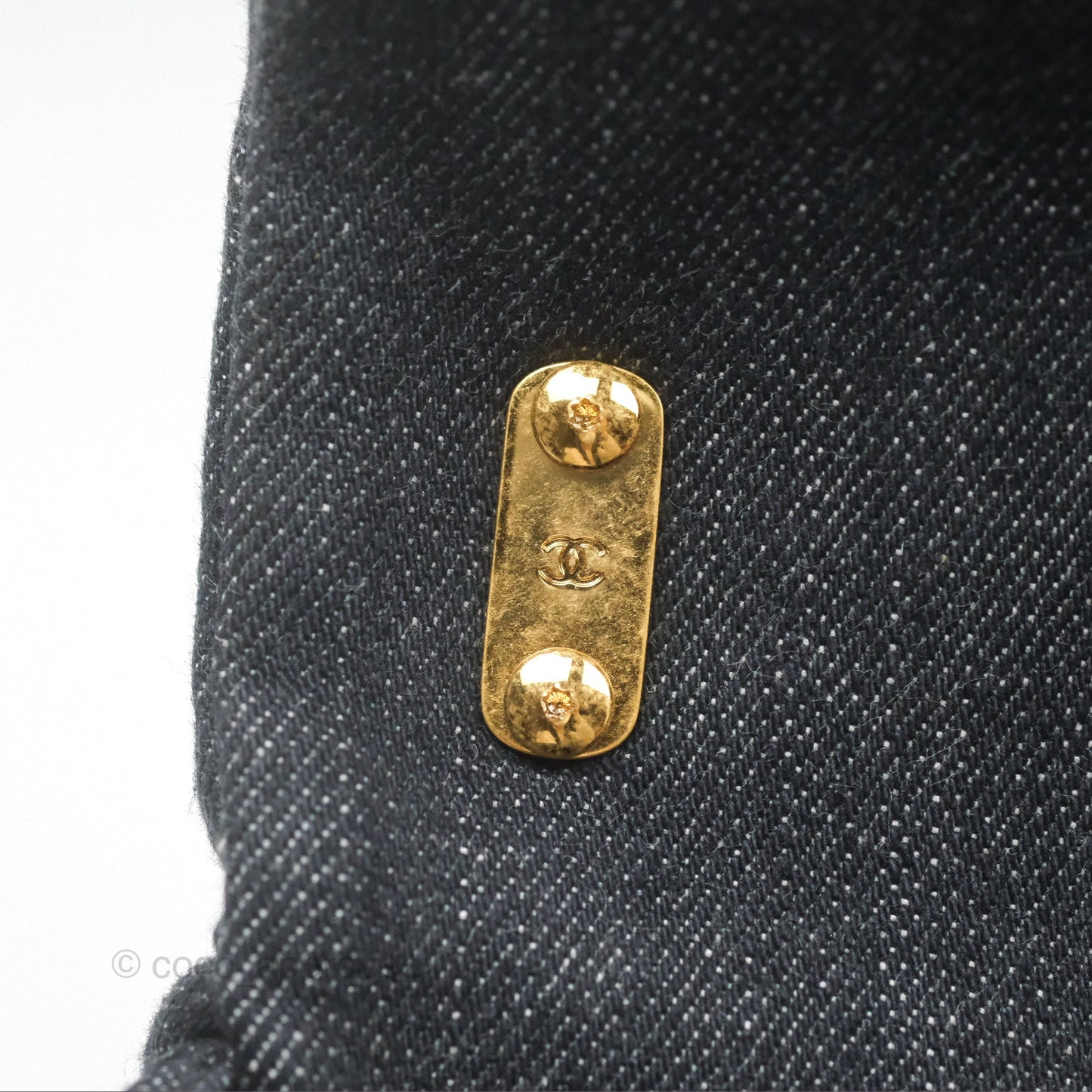 Chanel Medium Funky Town Flap Denim Aged Gold Hardware 22S