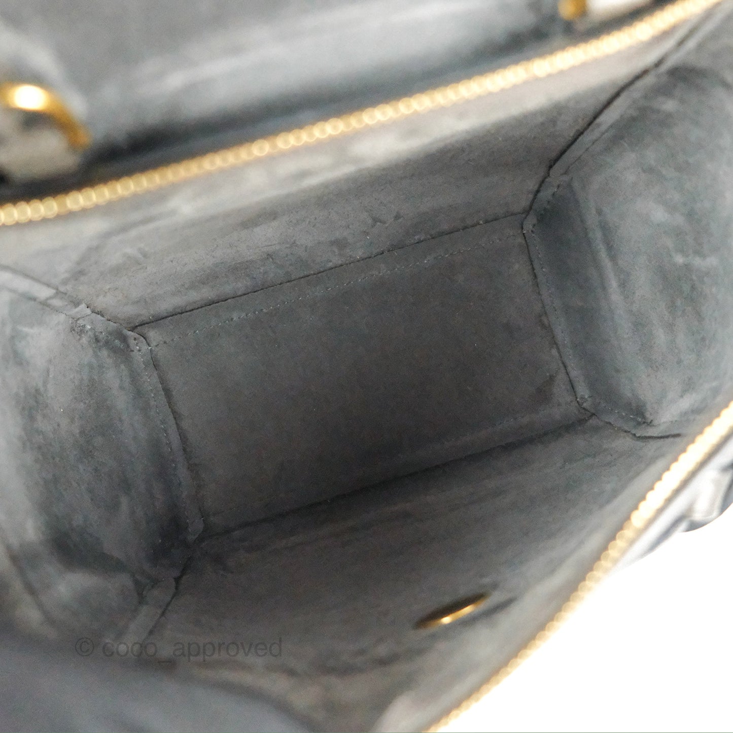 Celine Nano Belt Bag Grey Grained Calfskin Gold Hardware