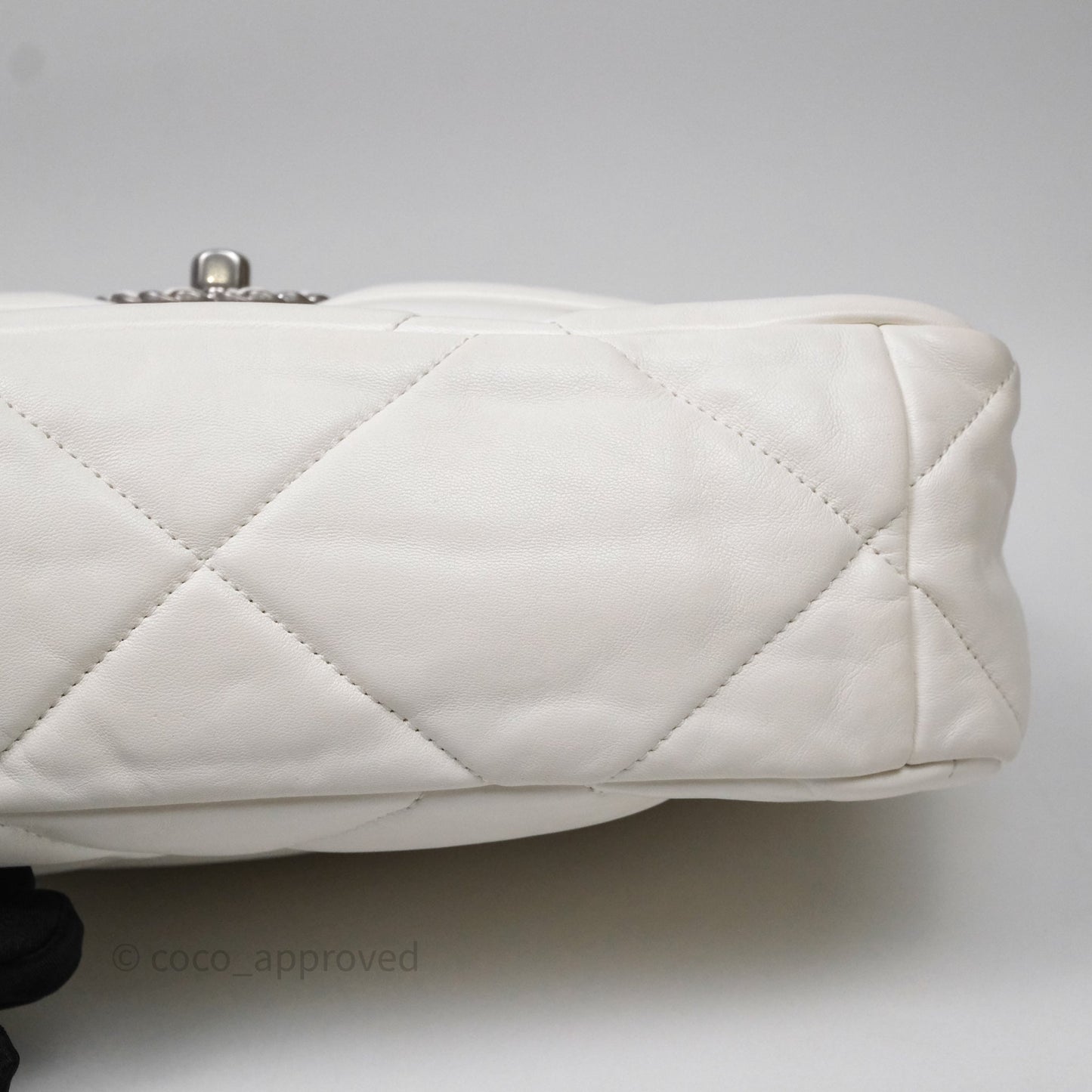 Chanel 19 Medium White Mixed Hardware