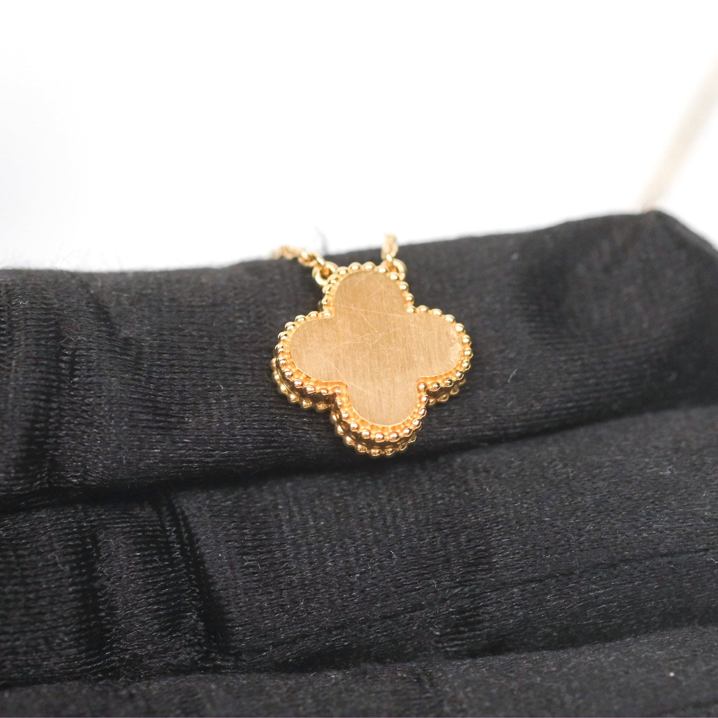 Van Cleef & Arpels Vintage Alhambra Pendant Celestial Blue Yellow Gold