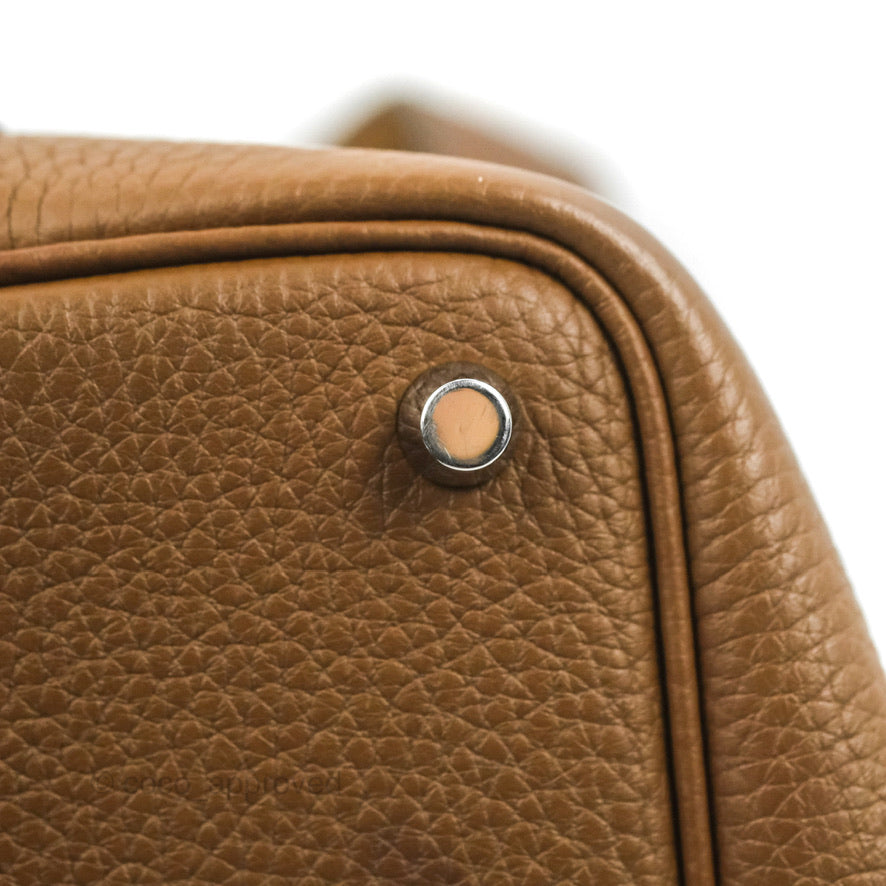 Hermès Picotin Lock 18 PM Eclat Alezan 3G/Biscuit 48 Clemence Silver Hardware