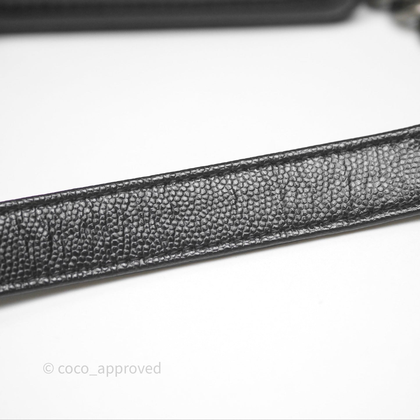 Chanel Quilted Medium Boy Black Caviar Ruthenium Hardware
