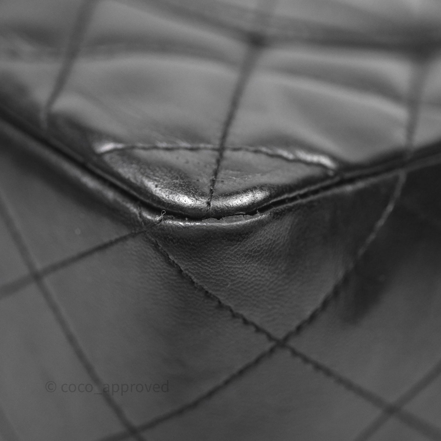 Chanel Jumbo Single Flap Black Lambskin Silver Hardware