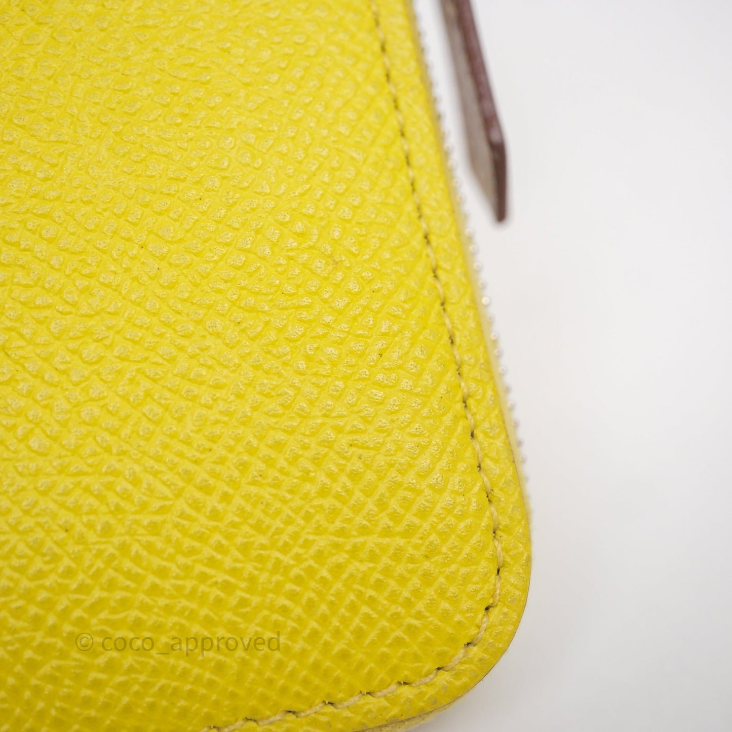 Hermès Silk In Compact Wallet Yellow Epsom