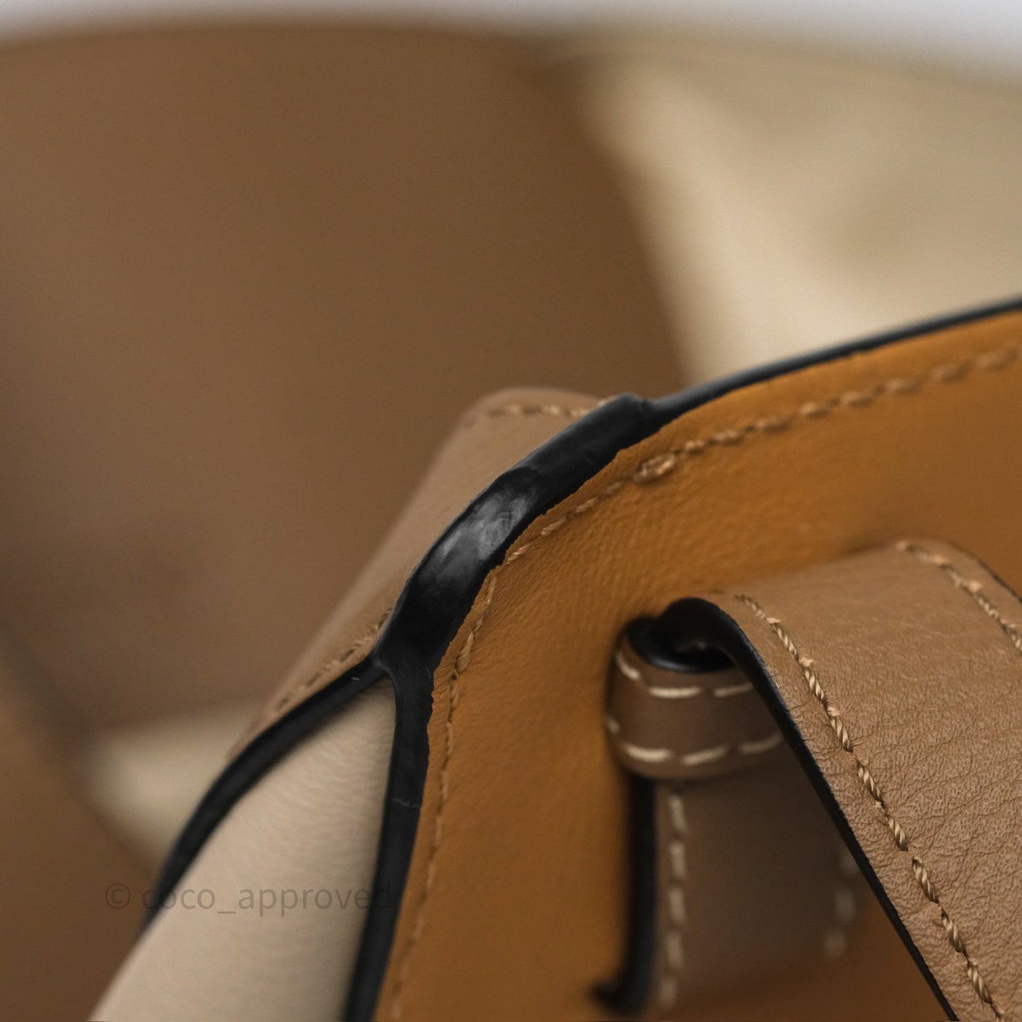 Loewe Small Hammock Shoulder Bag Tan Taupe