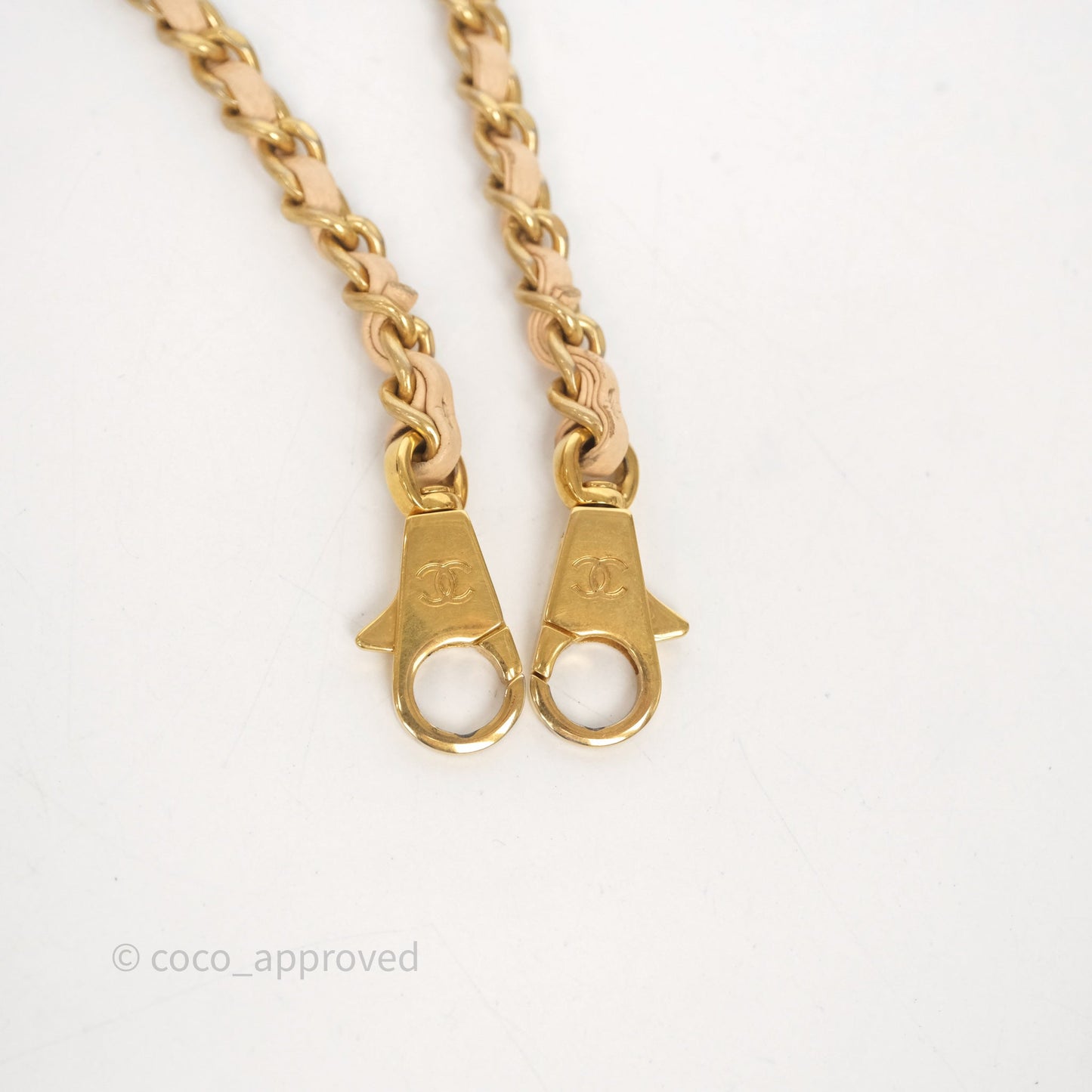 Chanel Small Coco Handle Quilted Beige Caviar Aged Gold Hardware