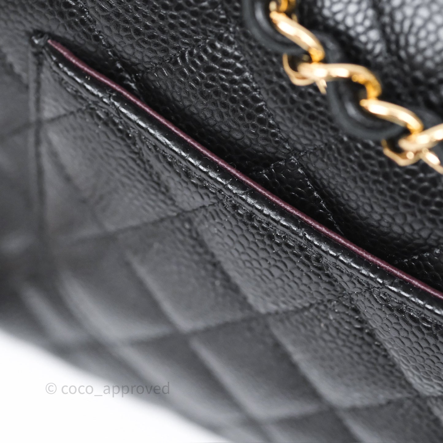 Chanel Small Classic Flap Quilted Black Caviar Gold Hardware