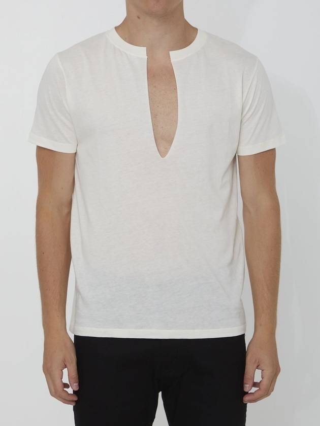 Luxury Gucci Trending 2025 Monogram Logo Cotton Short-Sleeve T-Shirt White