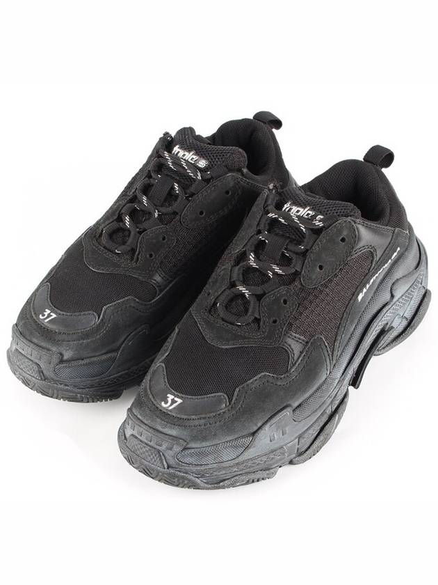 Luxury Balenciaga Triple S dirty black sneakers 37 240