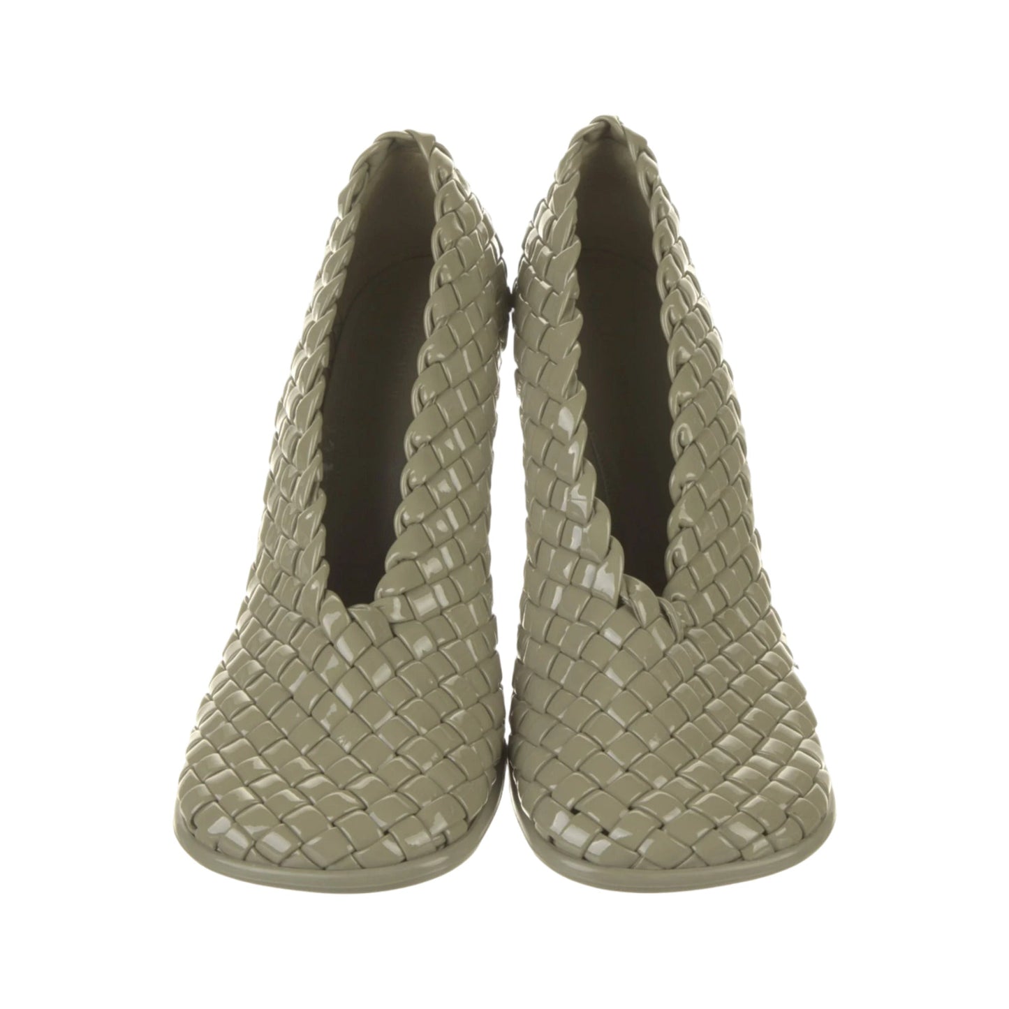 Luxury Bottega Veneta Intrecciato Weave Storm Pumps