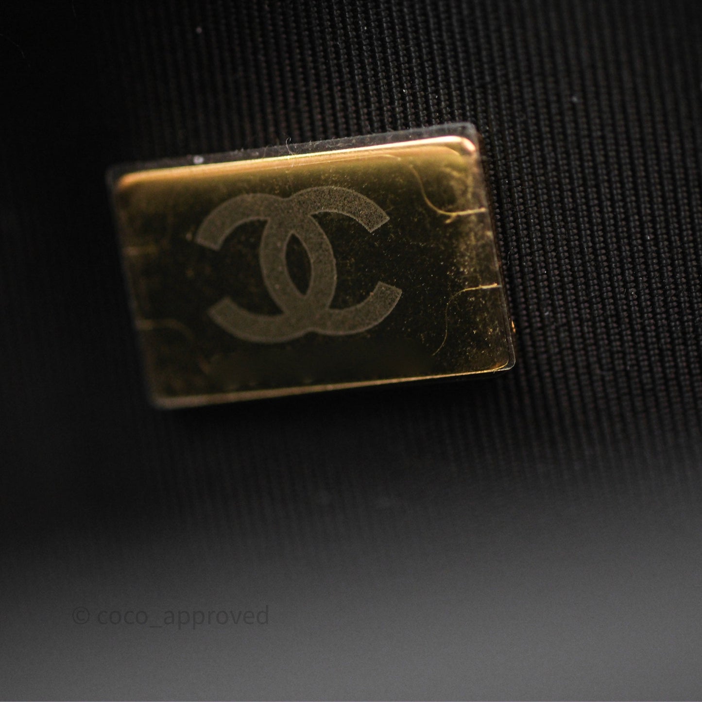 Chanel Small Boy Black Lambskin Aged Gold Hardware
