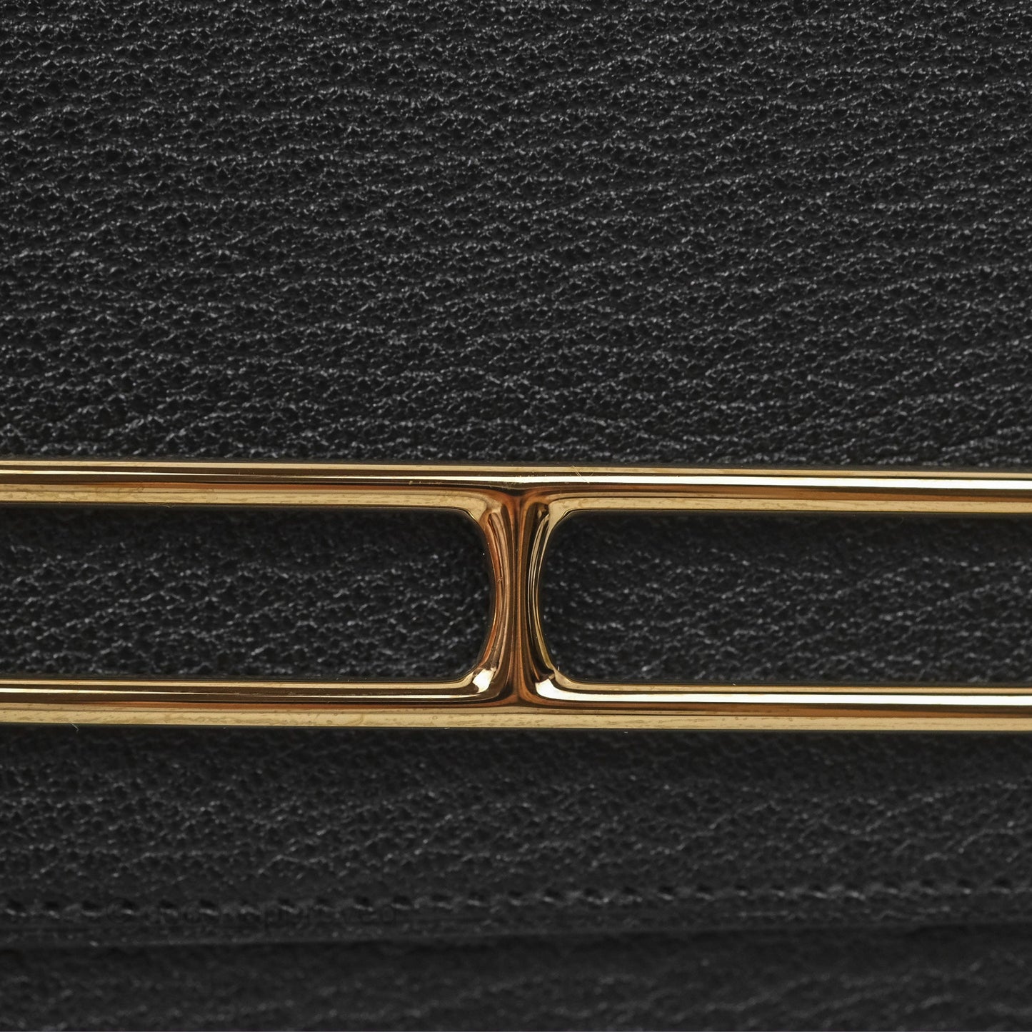 Hermès Roulis Slim Wallet Noir Gold Hardware