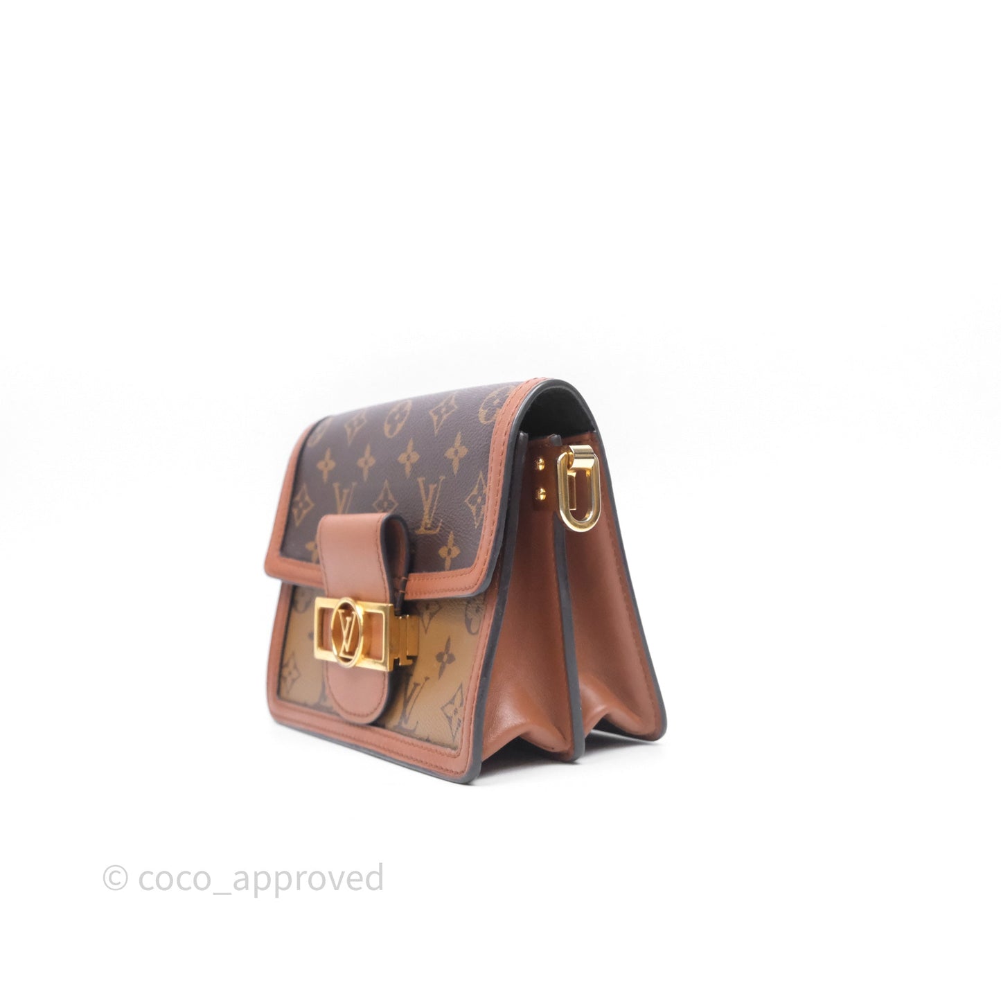 Louis Vuitton Mini Dauphine Monogram Tan Calfskin