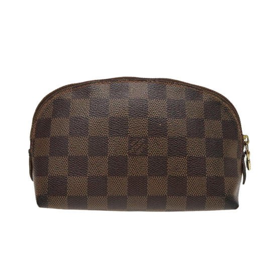 LOUIS VUITTON Damier Ebene Pochette Cosmetic PM Pouch N47516 LV 97080