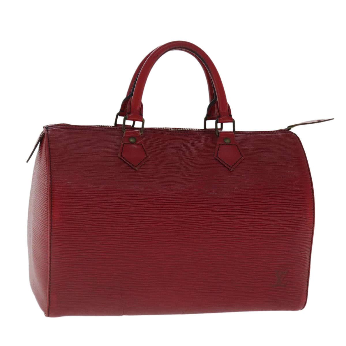 LOUIS VUITTON Epi Speedy 30 Hand Bag Castilian Red M43007 LV 97089