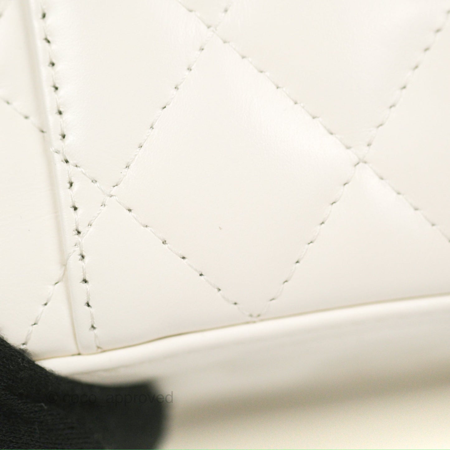 Chanel Rainbow Top Handle Vanity White Glazed Lambskin 23P