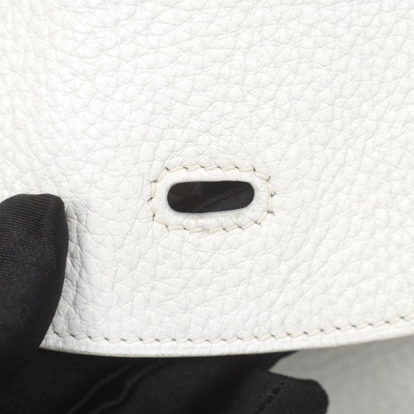 Hermès Lindy 30 White Clemence Palladium Hardware