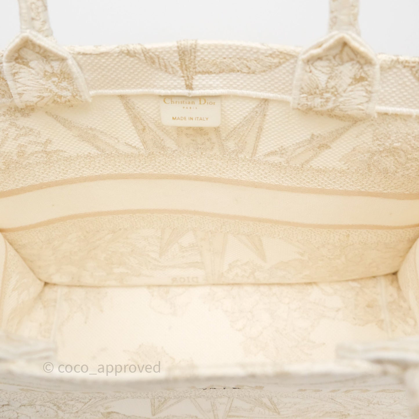 Dior Medium Book Tote Dior Rêve d'Infini Embroidery with Gold-Tone Metallic Thread