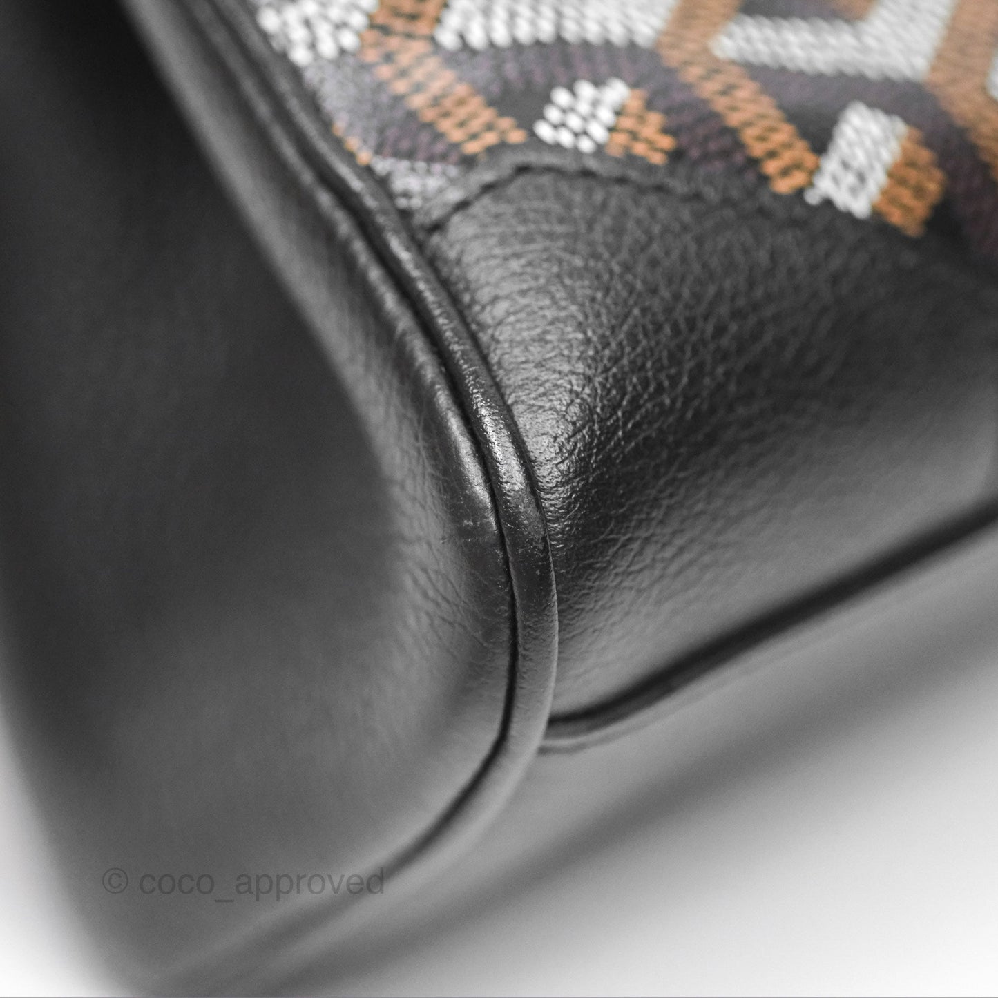 Goyard Saïgon Mini Bag Chevroches Calfskin Black