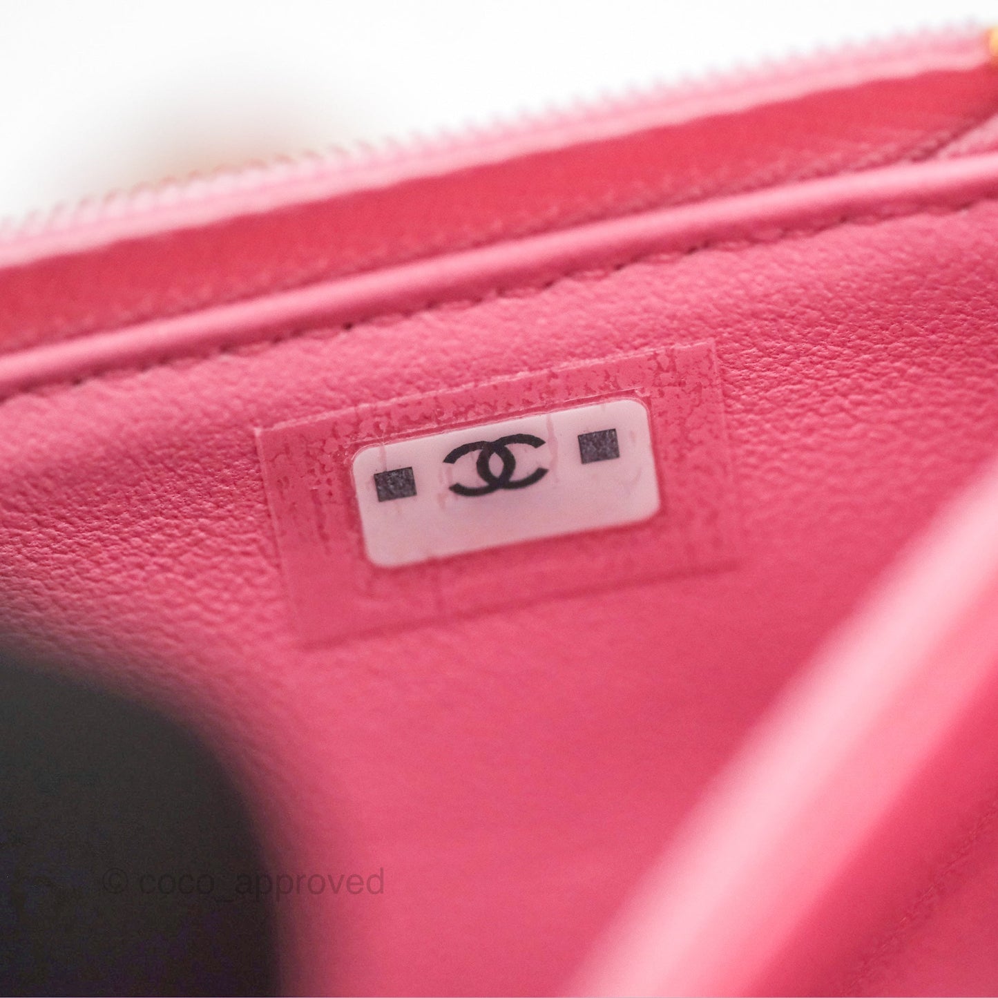 Chanel Top Handle Mini WOC Phone Holder with Chain Pink Lambskin