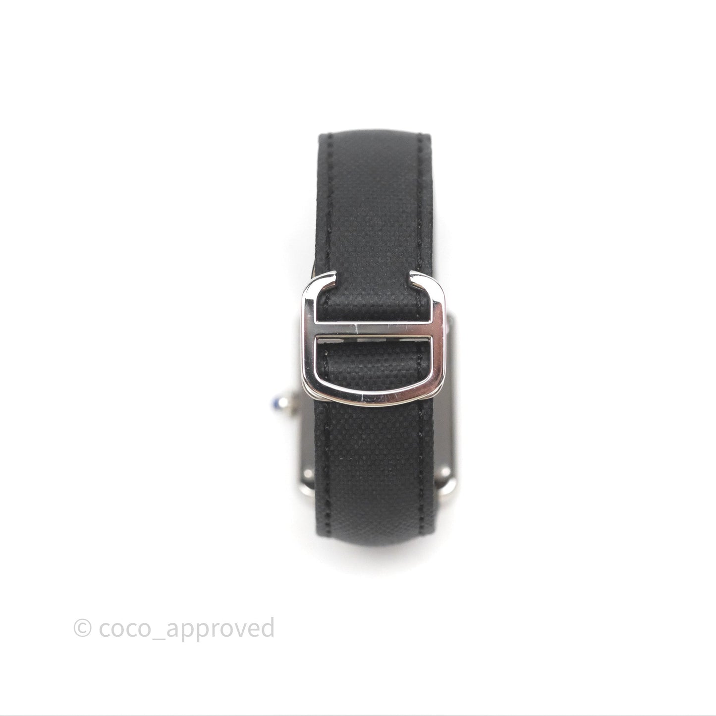 Cartier Tank Solo Watch Small Model Steel Black