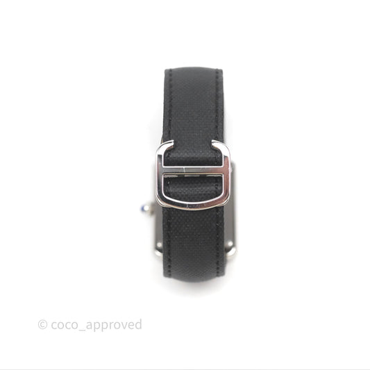 Cartier Tank Solo Watch Small Model Steel Black