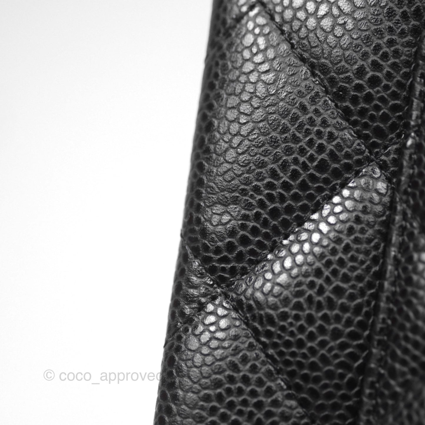 Chanel Jumbo Single Flap Black Caviar Gold Hardware