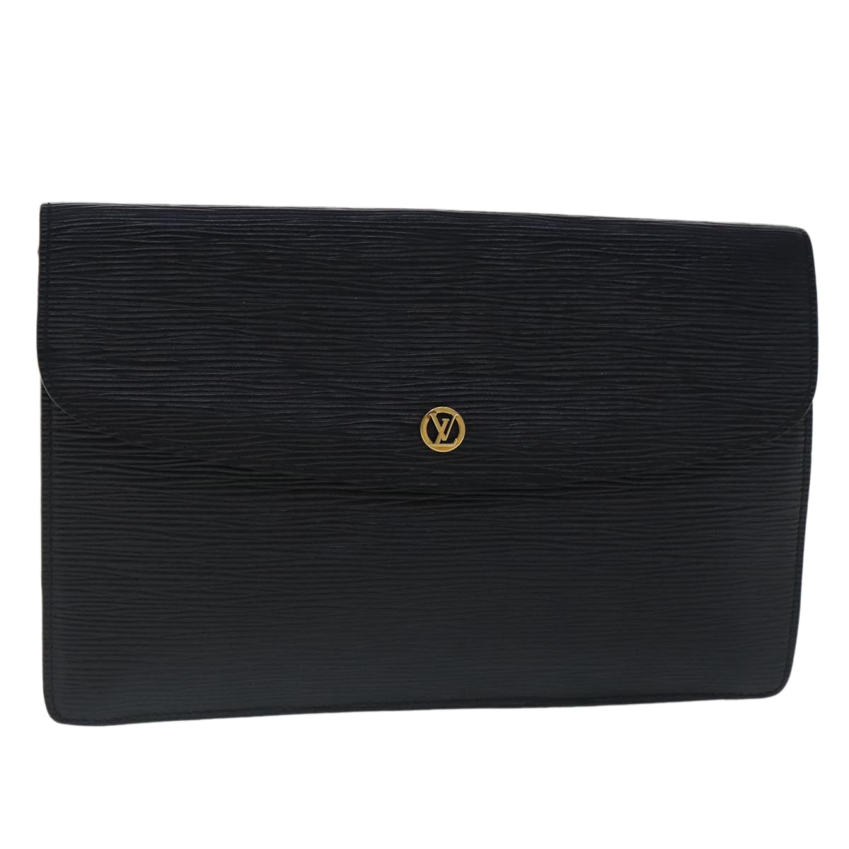 LOUIS VUITTON Epi Montaigne 27 Clutch Bag Black M52652 LV 97122