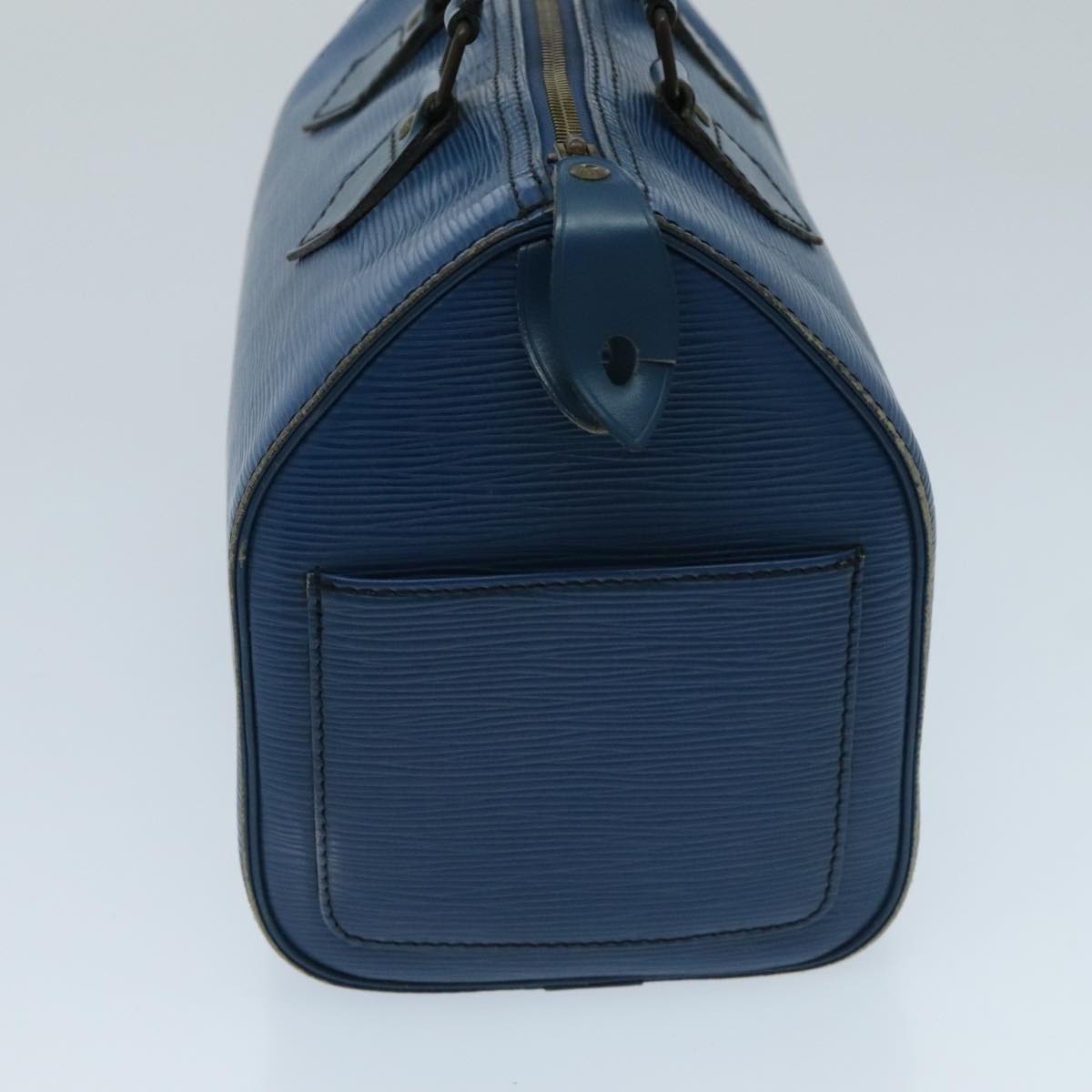 LOUIS VUITTON Epi Speedy 25 Hand Bag Toledo Blue M43015 LV 97155