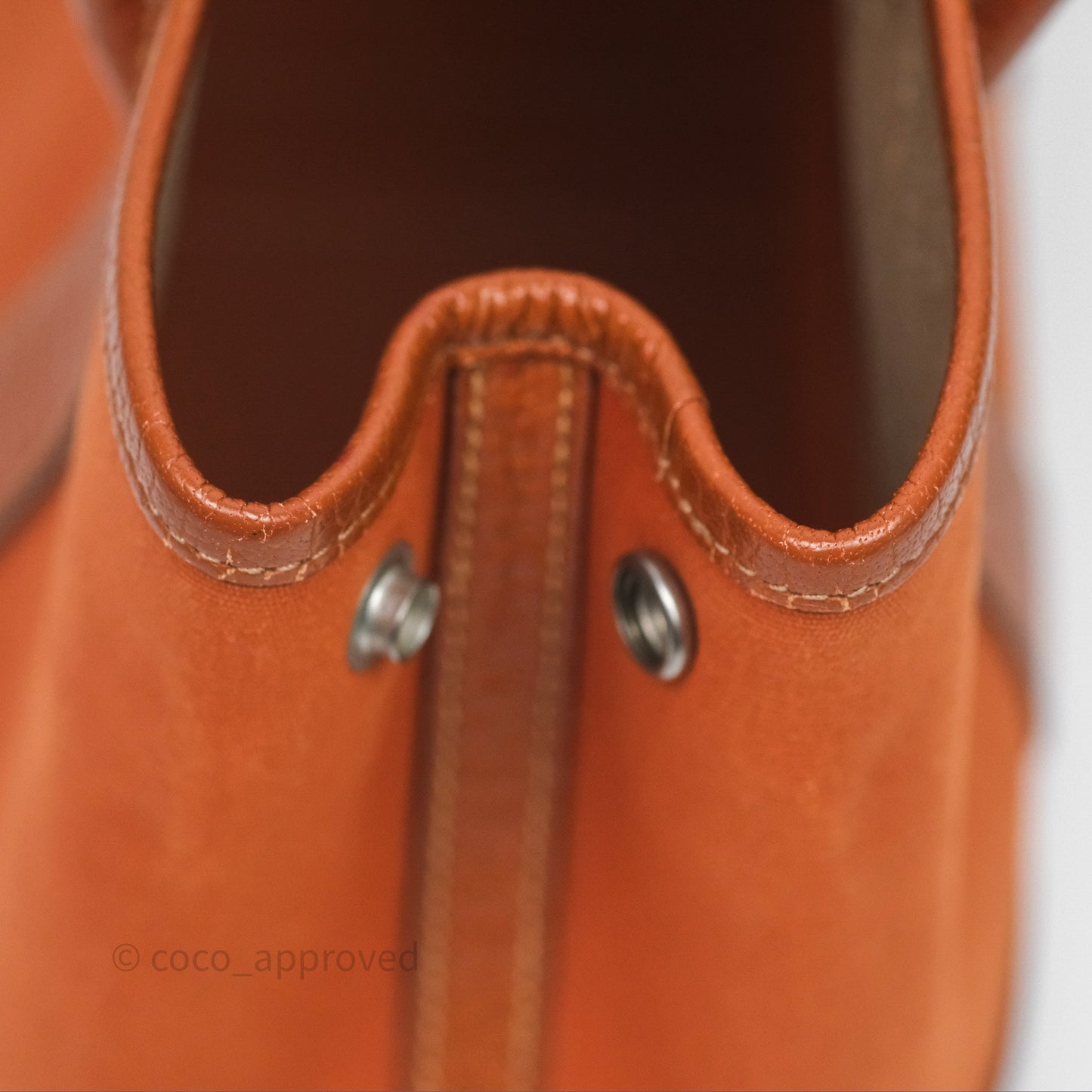 Hermès Mini Garden Party 23 Terre Battue/Cuivre Canvas