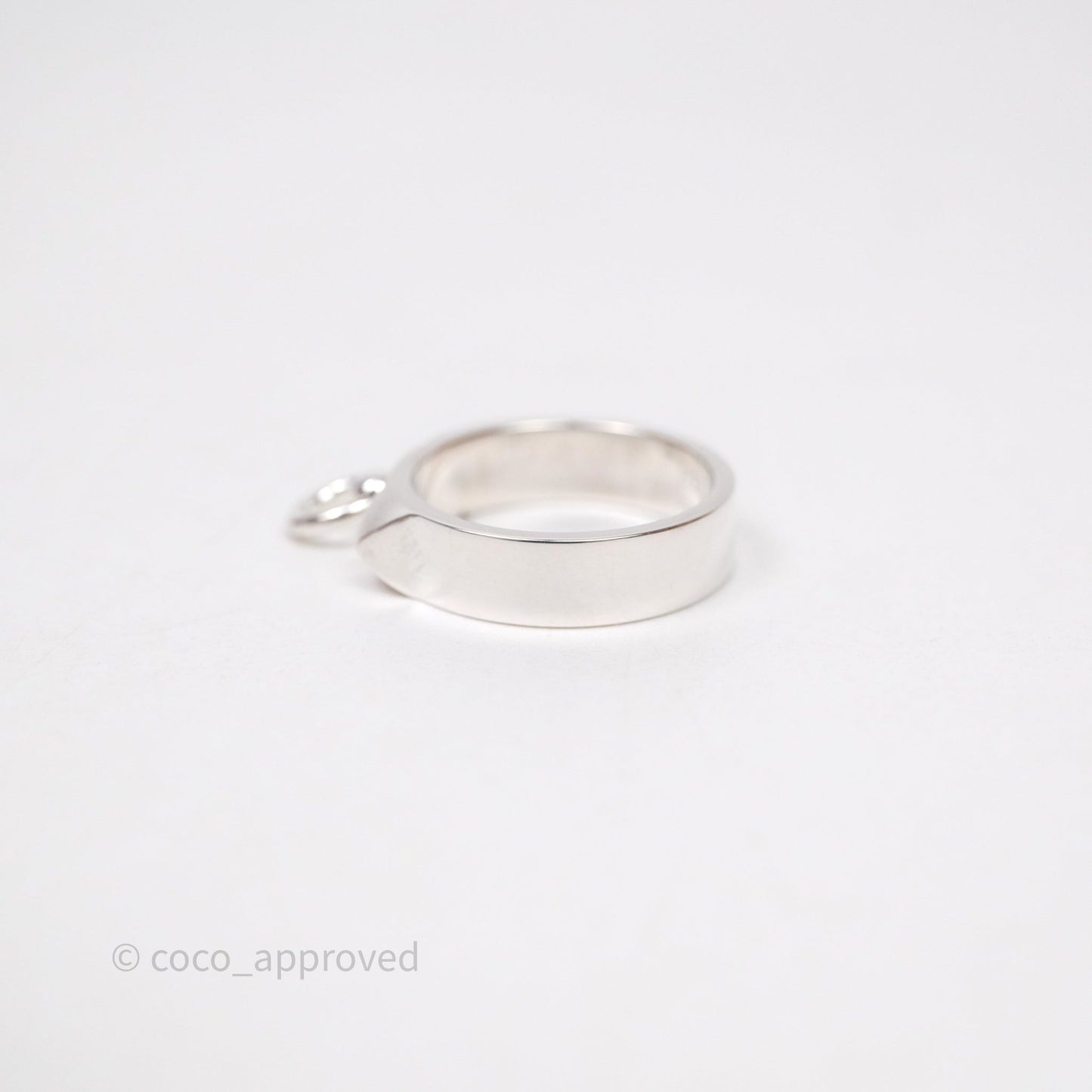 Hermes Collier de Chien Ring PM Sterling Silver Size 51