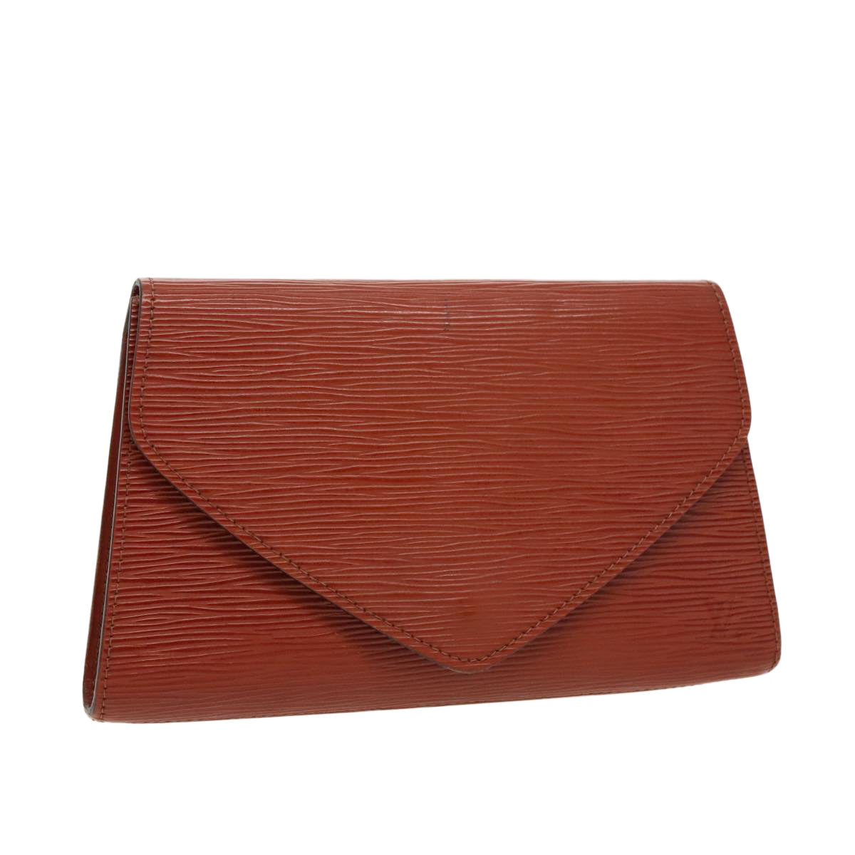 LOUIS VUITTON Epi Art Deco Clutch Bag Brown M52633 LV 97187