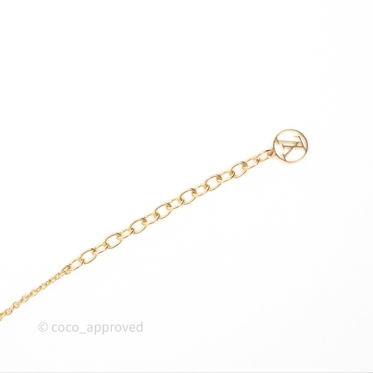 Louis Vuitton Floragram Necklace Pearls Gold Tone