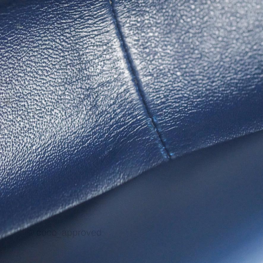 Chanel Medium Boy Blue Denim Tweed Ruthenium Hardware