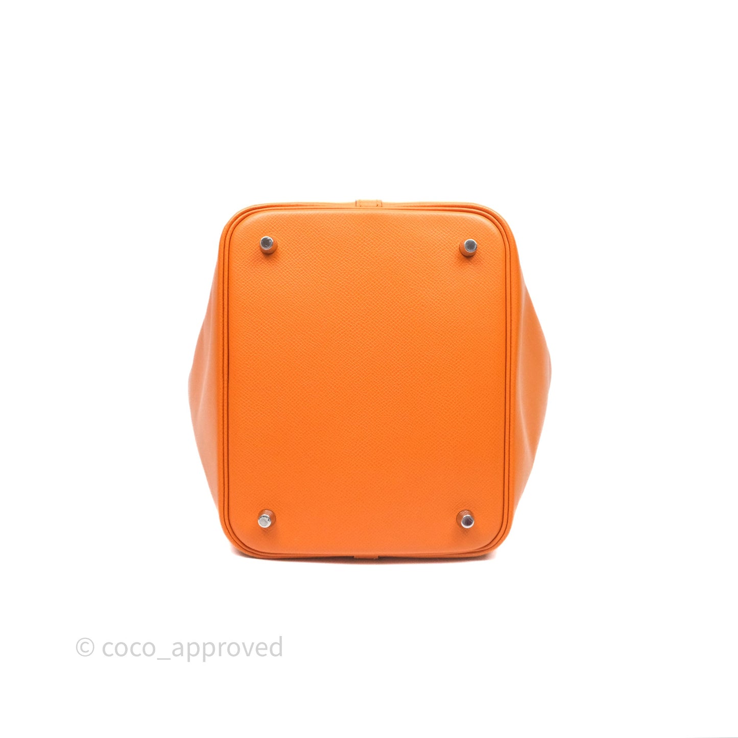 Hermès Tressage De Cuir Picotin Lock 22 Abricot I9/ Rose Azalée 8W/ Gold 37 Epsom Palladium Hardware