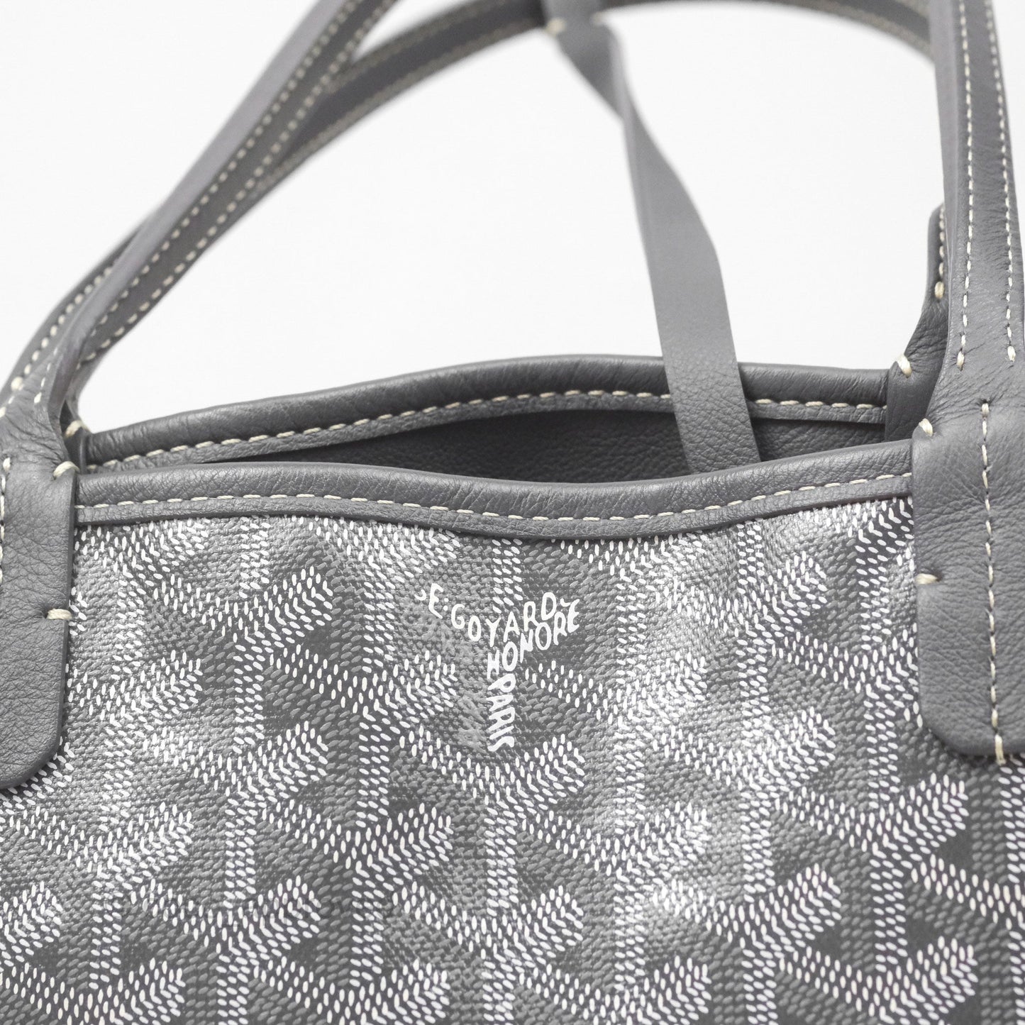 Goyard Anjou Mini Bag Goyardine Canvas Grey