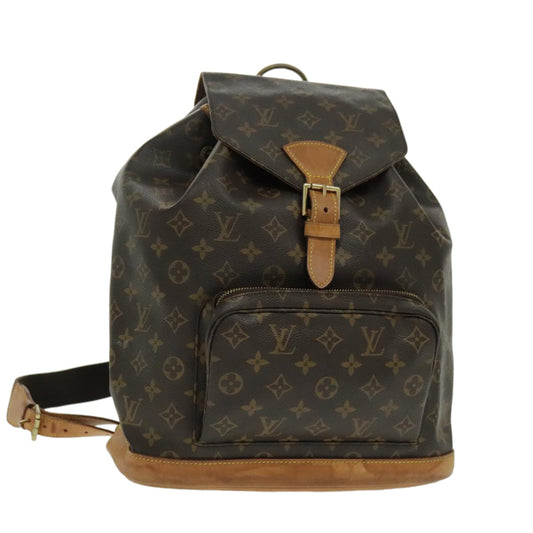 LOUIS VUITTON Monogram Montsouris GM Backpack M51135 LV 97253