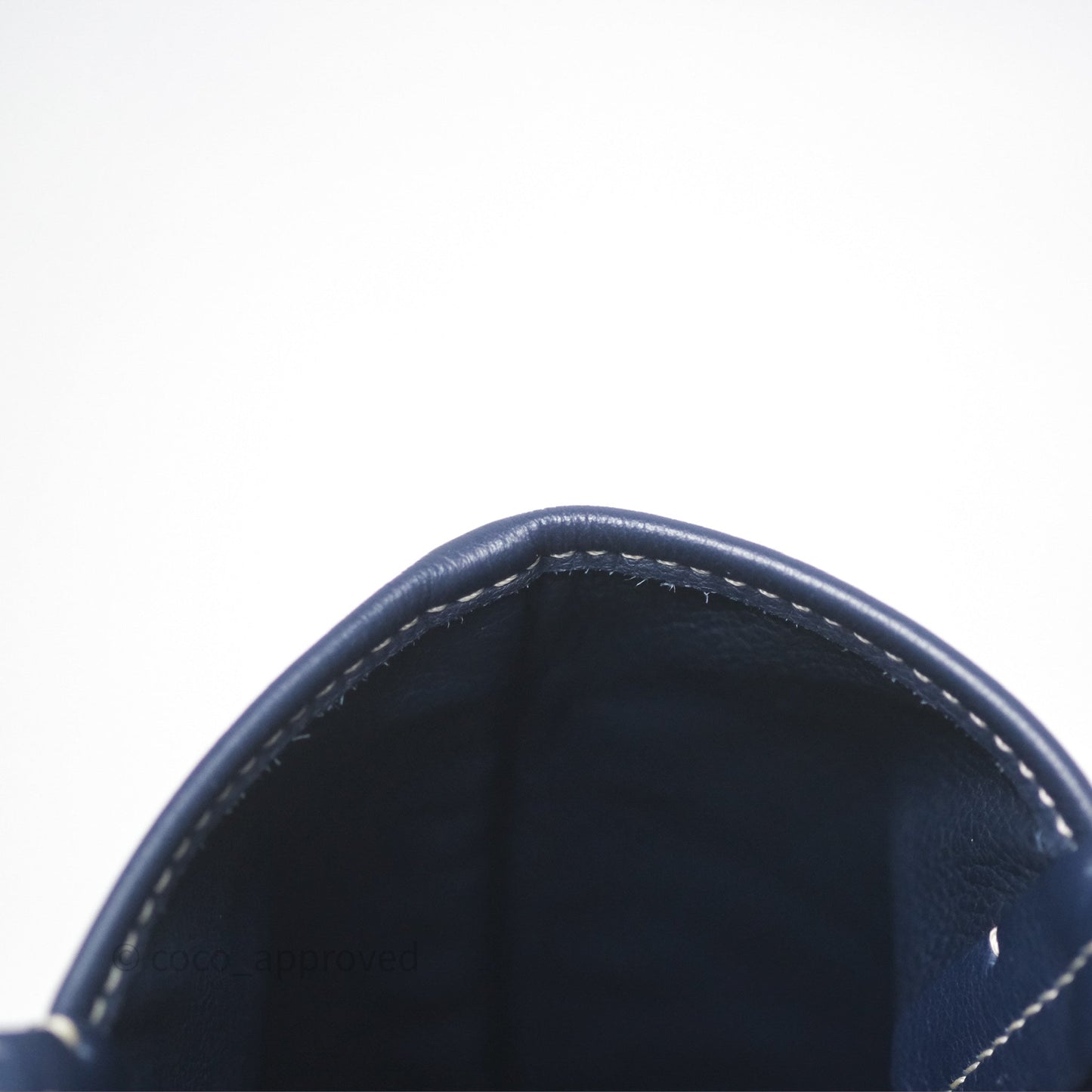 Goyard Anjou Mini Bag Goyardine Canvas Navy