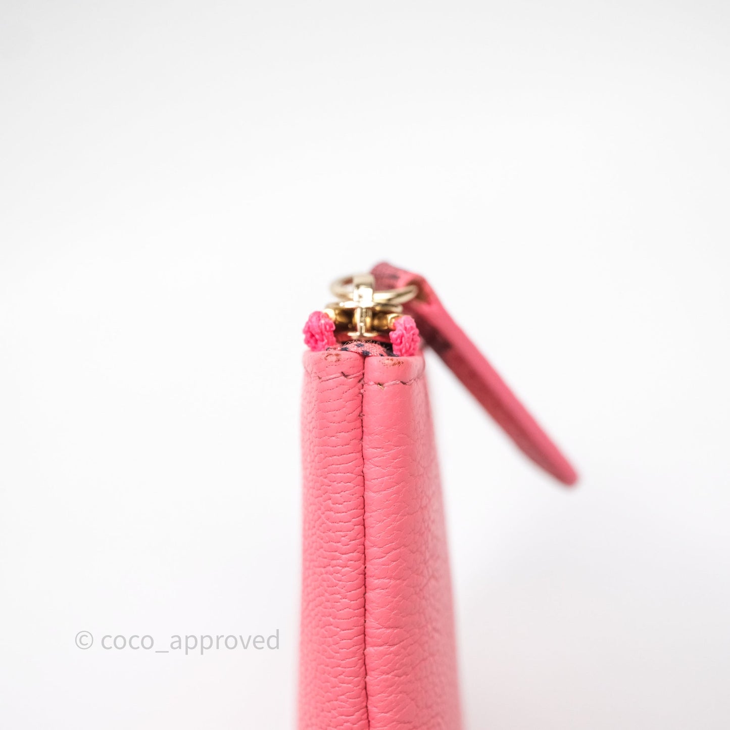 Chanel Camellia Mini O Case Pink Calfskin Gold Hardware